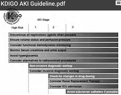 Management of AKI (KDIGO)