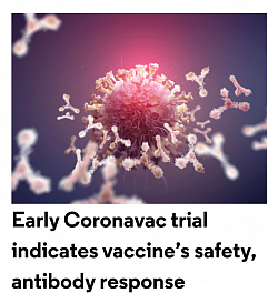 Sinovac or CoronaVac: Chinese vaccine is an inactivated vaccine candidate against COVID-19, created from African green monkey kidney cells (Vero cells) that have been inoculated with SARS-CoV-2 (CN02 strain). At the end of the incubation period, the virus was harvested, inactivated with β-propiolactone, concentrated, purified, and finally absorbed onto aluminium hydroxide. The aluminium hydroxide complex was then diluted in a sodium chloride, phosphate-buffered saline, and water solution before being sterilised and filtered ready for injection.